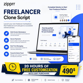 Hire Faster: Freelancer Clone by Zipprr for Business Hiring Marketplaces
