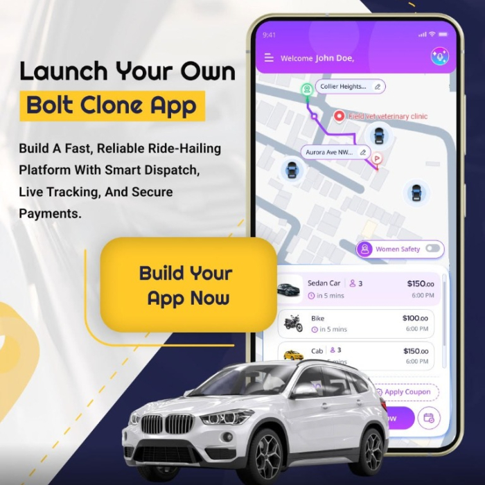 Launch Your Own Ride-Hailing Business with a Powerful Bolt Clone App
